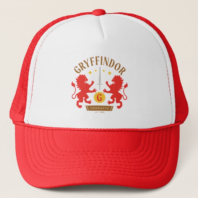Casquette GRAYFFINDOR™ Maison double Lion épée graphique (Devant)