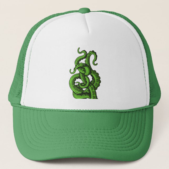 Casquette Green Tentacles (Devant)