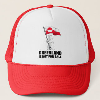 Casquette Greenland Is Not for Sale Polar Bear With Flag
