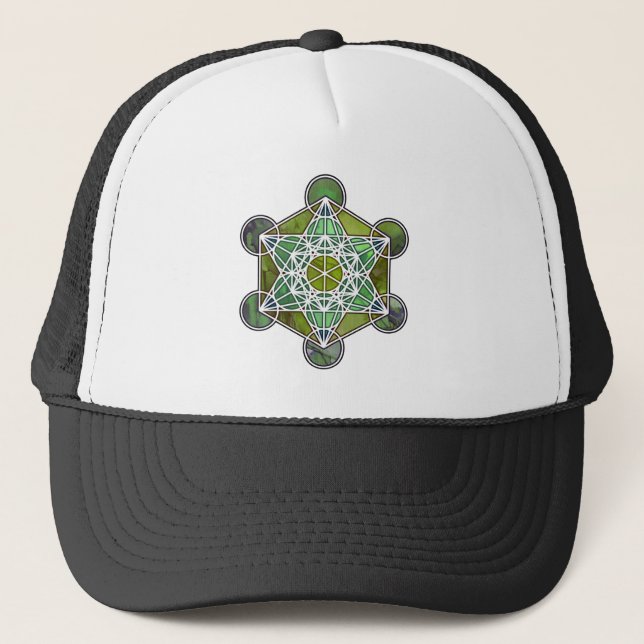 Casquette GreenMetatronCube (Devant)