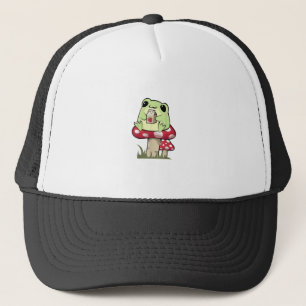 Casquette Grenouille Champignon Goblincore Mycologie Style C
