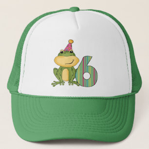 Casquette Grenouille de fête 6e anniversaire T-shirts et cad