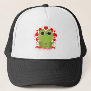 Casquette Grenouille de la Saint-Valentin