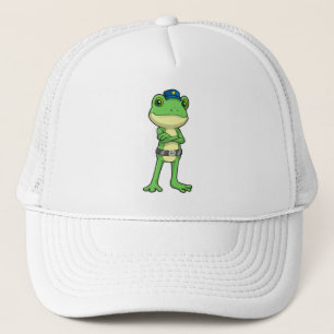 Casquette Grenouille en tant qu'agent de police avec casquet