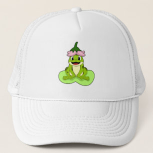 Casquette Grenouille sur la feuille