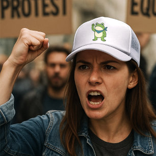Casquette Grenouilles Contre le Fascisme Protestation de Gre