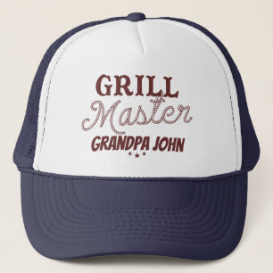 Casquette Grill Master Grandpa Fête des pères personnalisée 