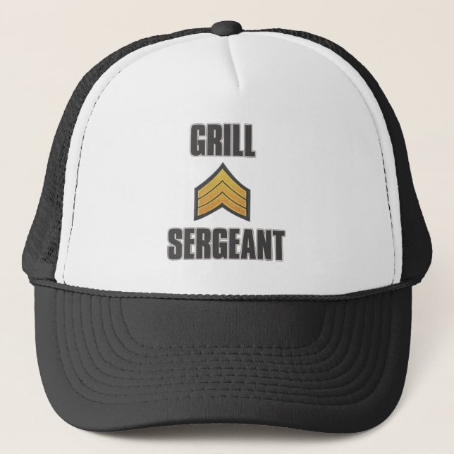 Casquette Grill Sergeant été barbecue grill maître de cuisin (Devant)