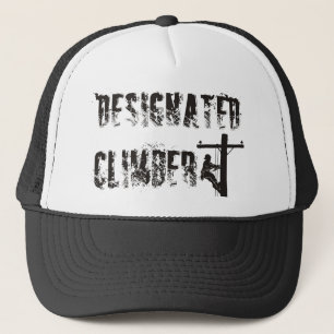 Casquette Grimpeur indiqué par monteur de lignes