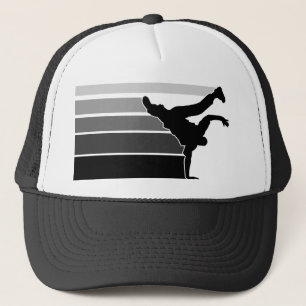 Casquette gris de noir de gradient de BBOY