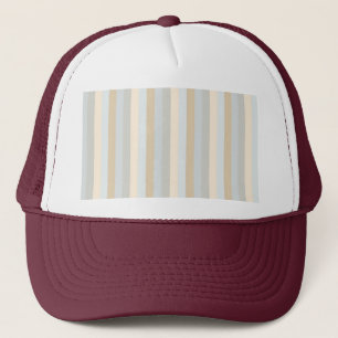 Casquette Gris doux Motif de bandes verticales