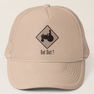 Casquette Gris obtenu de tracteur de saleté
