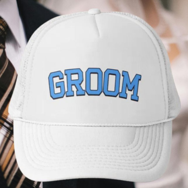 Casquette GROOM - Blue College Police Mariage & Bachelor (Créateur téléchargé)