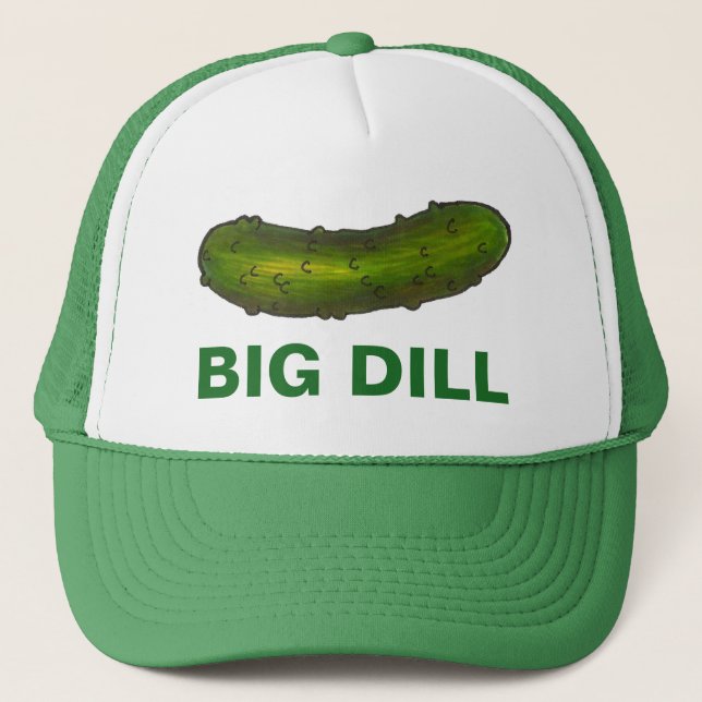Casquette Grosse Dill (Deal) Green Pickles Crunchy Sour Pick (Devant)