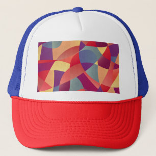 Casquette Grunge coloré : Arrière - plan des triangles géomé
