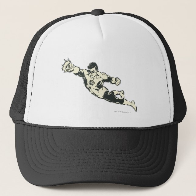 Casquette Grunge de lanternes vertes (Devant)