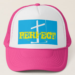 Casquette grunge PARFAIT lettrage & croix  