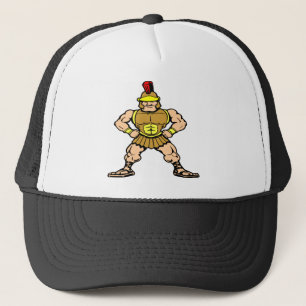 Casquette Guerrier spartiate romain blanc