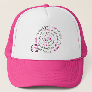 Casquette Guillemet de fille Bon goût en musique mauvais goû
