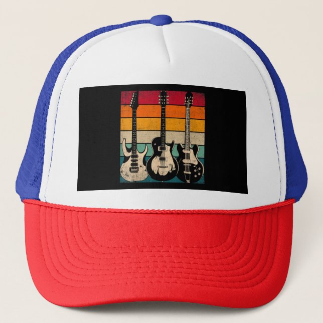 Casquette Guitare rétro (Devant)
