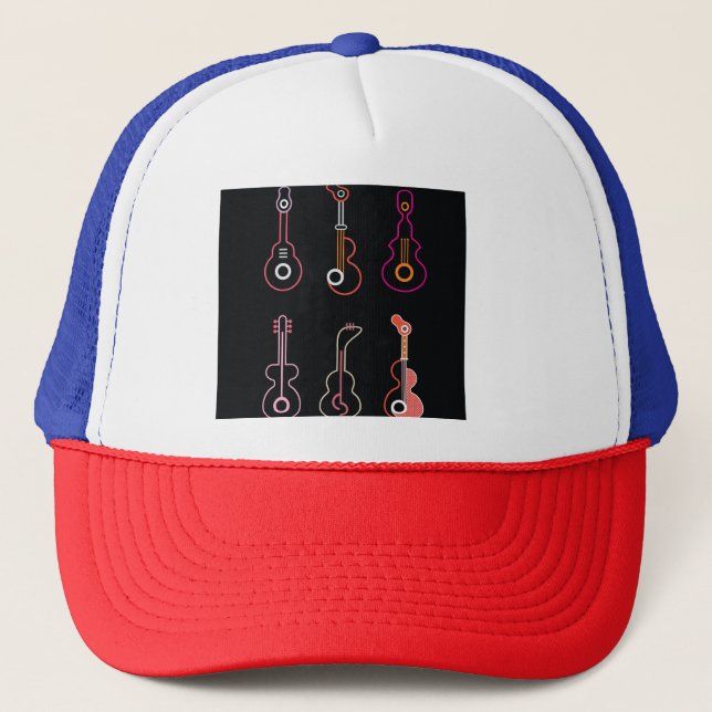 Casquette Guitares Neon (Devant)