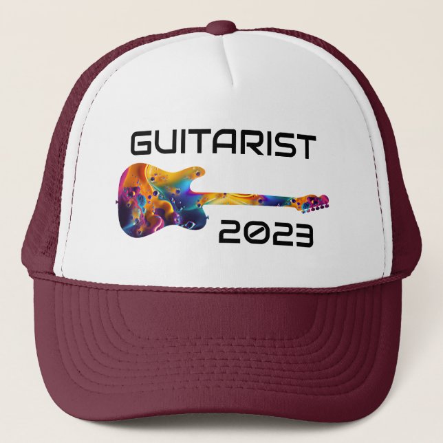 CASQUETTE GUITARISTE 2023 CADEAU DE BANDE DE GUITARISTE COLO (Devant)