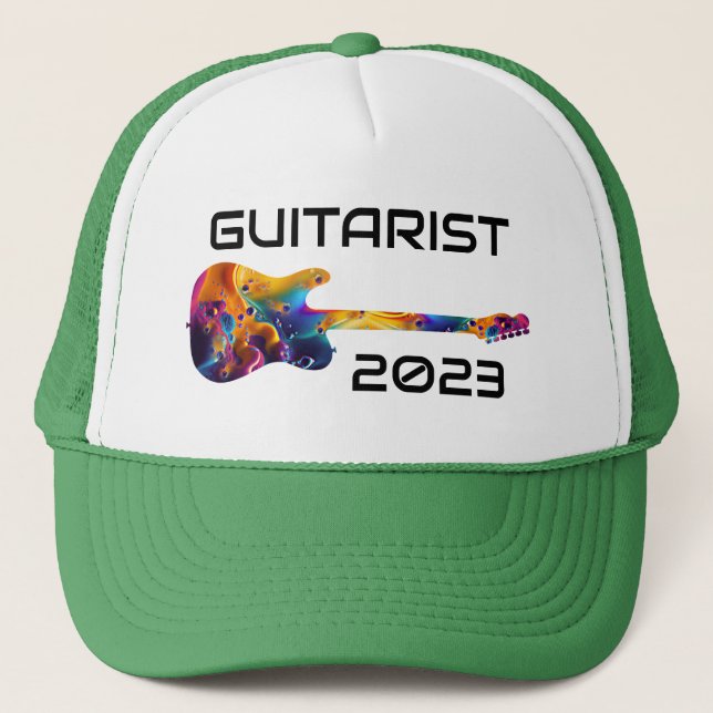 CASQUETTE GUITARISTE 2023 CADEAU DE BANDE DE GUITARISTE COLO (Devant)