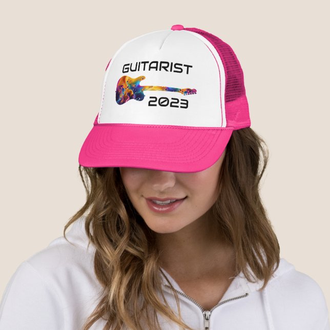 CASQUETTE GUITARISTE 2023 CADEAU DE BANDE DE GUITARISTE COLO (En situation)