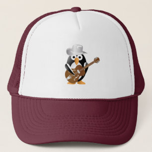 Casquette Guitariste pingouin