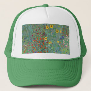 Casquette Gustav Klimt - Jardin de campagne avec tournesols