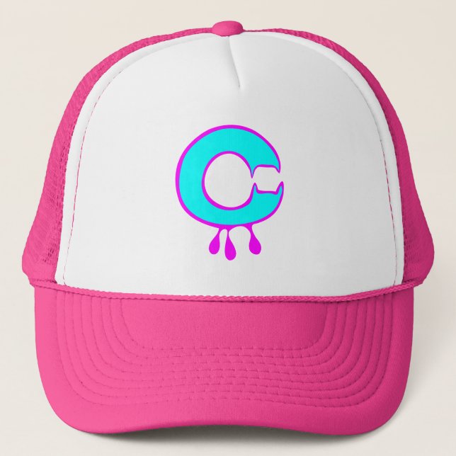 Casquette HA" ★ Bleeding Devil's Teeth-Initial C Trucker Hat (Devant)
