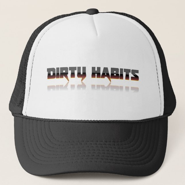 Casquette Habitudes salissantes Trucker en métal Chapeau (Devant)