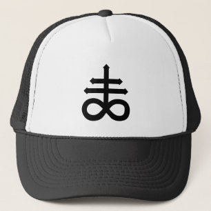 Casquette Hail Satan - 666 Cross Cap - Antéchrist Truckercap