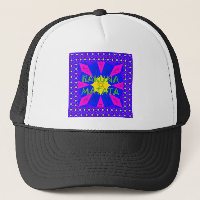 Casquette Hakuna Matata Beautiful Amazing Design Colors (Devant)