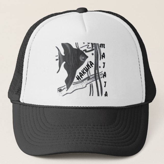 Casquette Hakuna Matata Fish Art Imprimer (Devant)