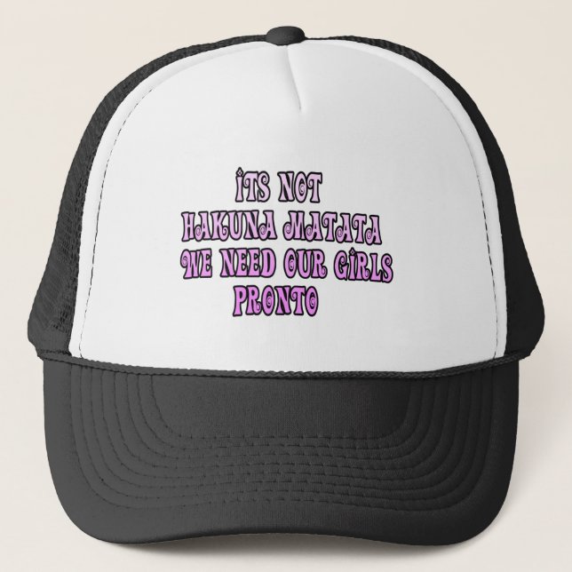 Casquette Hakuna Matata nous avons besoin de notre Pronto Gi (Devant)