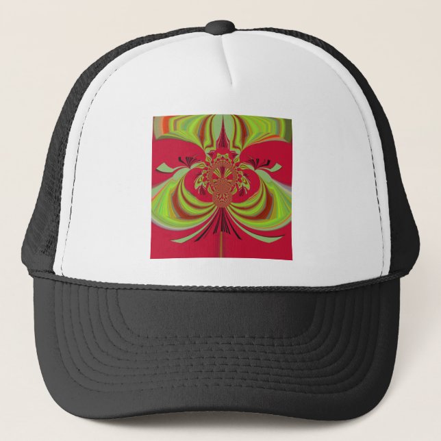 Casquette Hakuna Matata red yellow design (Devant)