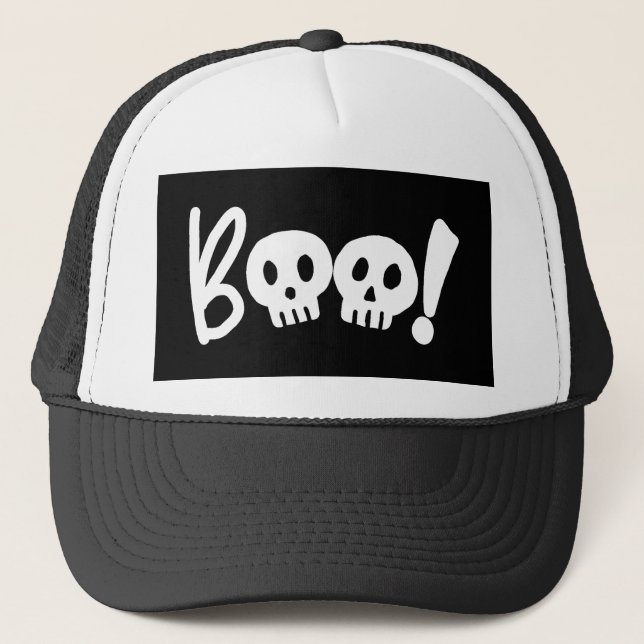 Casquette Halloween Boo effrayer (Devant)