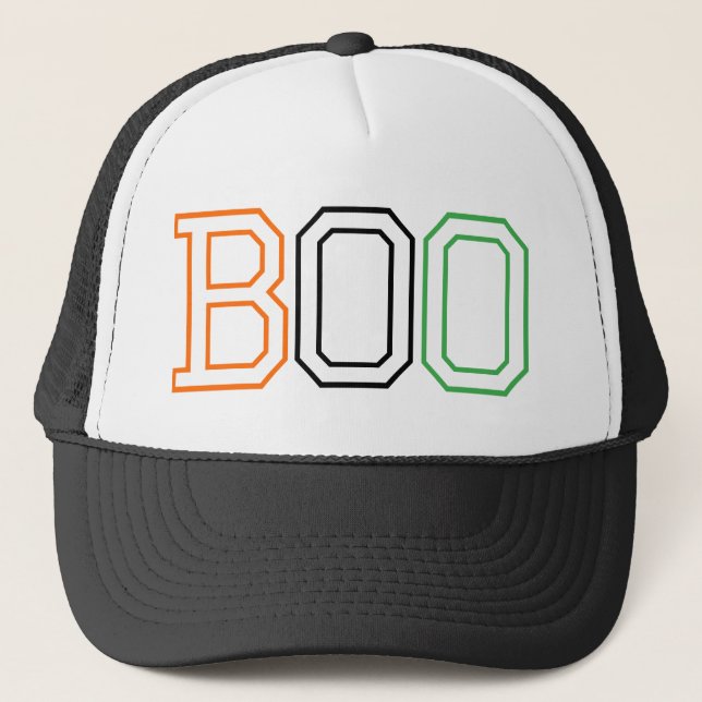 Casquette Halloween effrayant Boo (Devant)