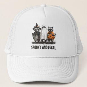 Casquette Halloween éffrayant Et Feral Cute Ghost Raccoon