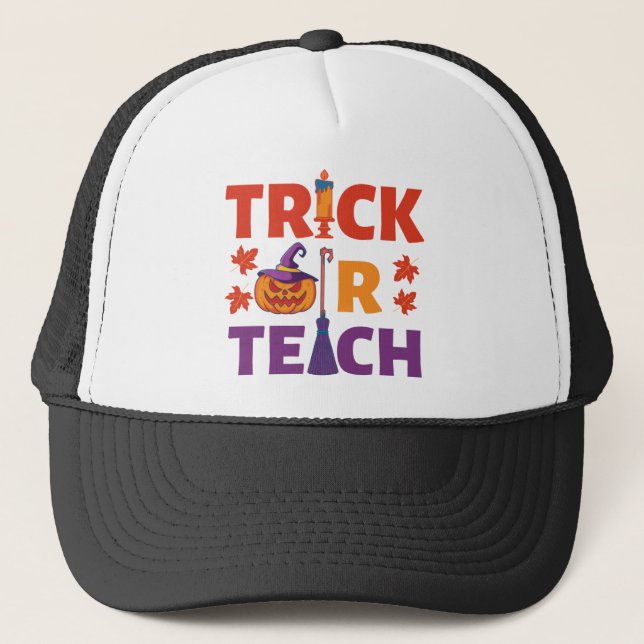 Casquette Halloween Enseignant Tri Ou Enseigner (Devant)