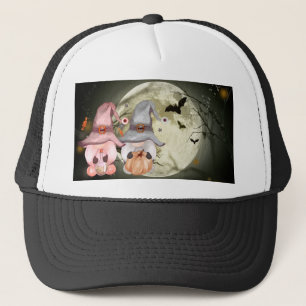 Casquette Halloween Gnomes Couple Pleine lune