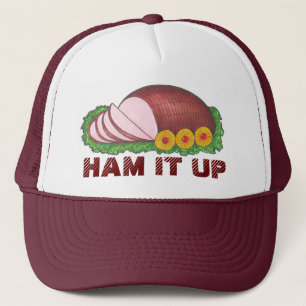 Casquette HAM IT UP Noël Pâques Dîner Nourriture