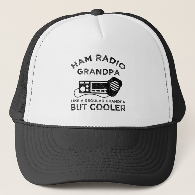 Casquette Ham Radio Grand-père Comme Un Grand-Père Régulier  (Devant)
