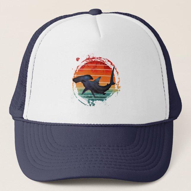 CASQUETTE HAMMERHEAD SHARK SUNSET VINTAGE (Devant)