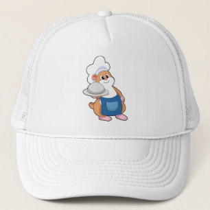 Casquette Hamster comme cuisinier avec Plateau