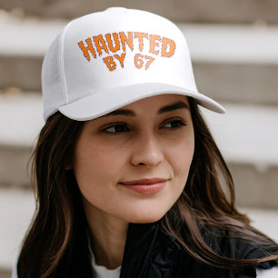 Casquette Hanté par 67 Drôle de Fantôme et Citrouille Hallow