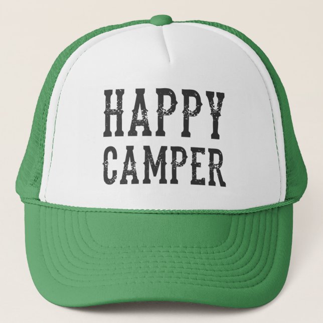 Casquette Happy Camper camionneur chapeau (Devant)