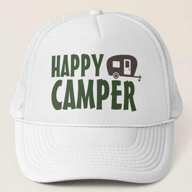Casquette Happy Camper pour Camping et Rving (Devant)