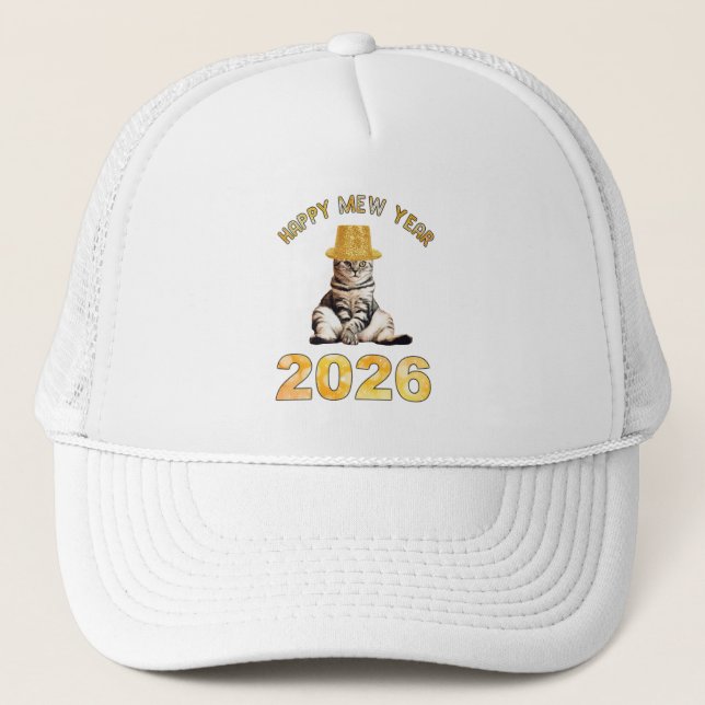 Casquette Happy Mew Year 2026 (Devant)